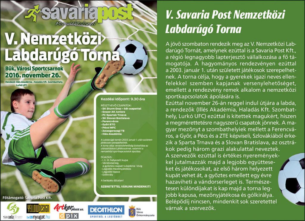 2016.11.26. U13=2004-Savaria Post Nemzetközi teremtorna Bükön