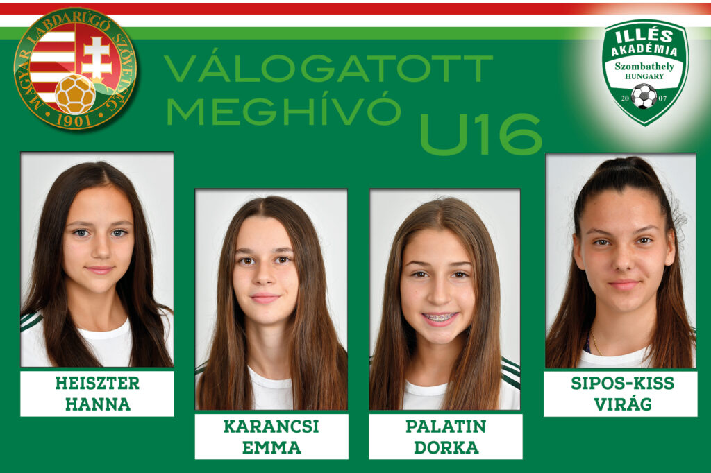 Négy növendékünk kapott meghívott az U16-os leányválogatottba