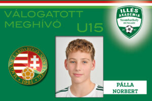 Pálla Norbert az U15-ös válogatottal készül