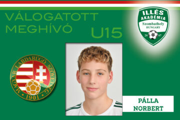Pálla Norbert az U15-ös válogatottal készül