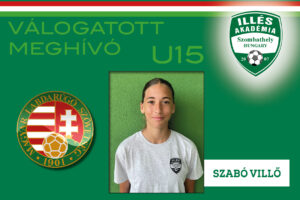 Szabó Villő az U15-ös leányválogatottal készül