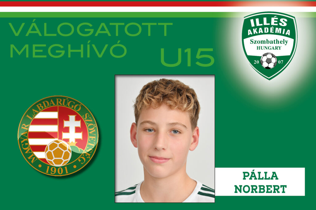Pálla Norbert ismét az U15-ös válogatottal készül